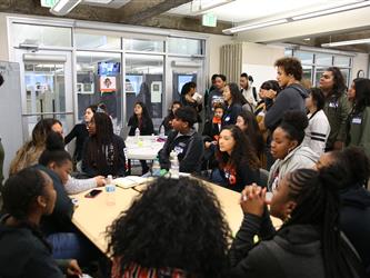 Foothill High students collaborating