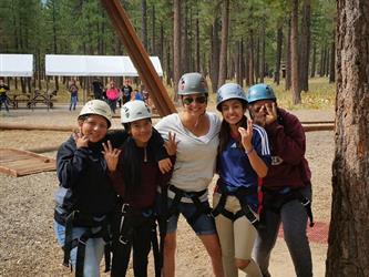Waiting to climb the tower