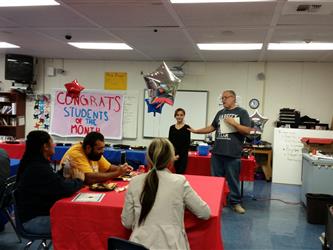 Rio Tierra Student of the Month celebrations with family & staff