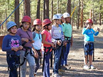Waiting to climb the tower