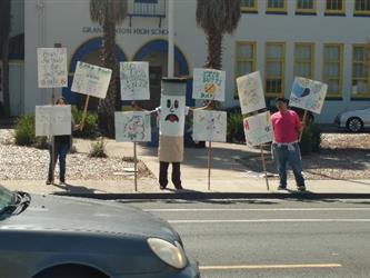 Picketing smoking